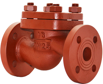 船用法蘭鑄鐵直通止回閥